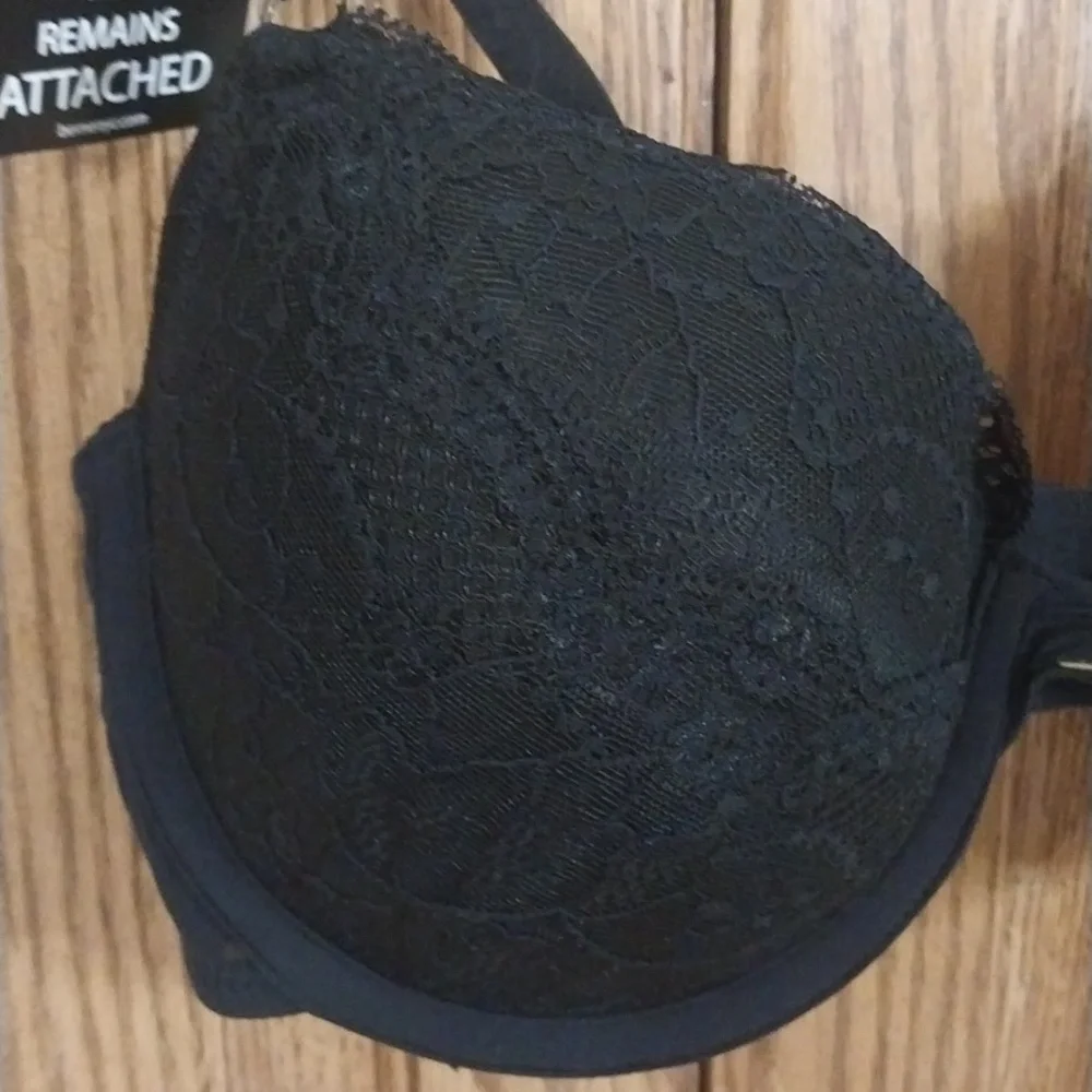 BeMe NY NWT Set Of 3‎ Bras Size 38B Two Lace Demi Cup & One Push-up Plunge Bra